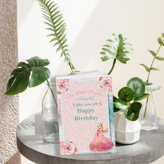 Cartão de Aniversário das Meninas Pastel Nossa Peq