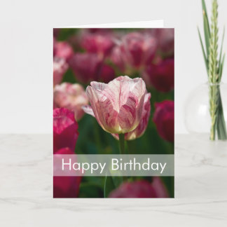 Cartão de aniversário | das tulipas