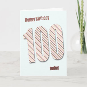 Cartão de aniversário de 100 anos