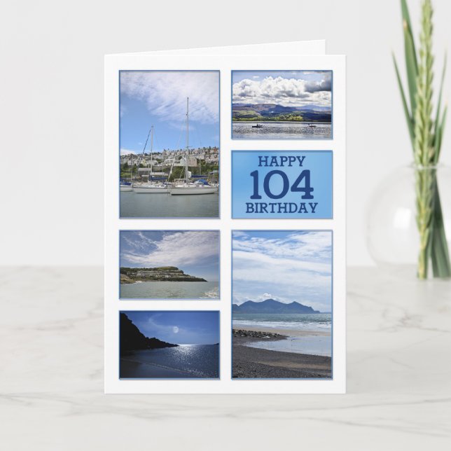Cartão de aniversário de 104.oSeascapes (Frente)