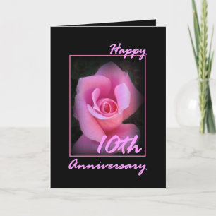 Cartão de Aniversário de 10 Anos de Casamento com