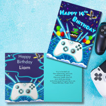 Cartão de Aniversário de 14 Anos Epic Gamer Happy 
