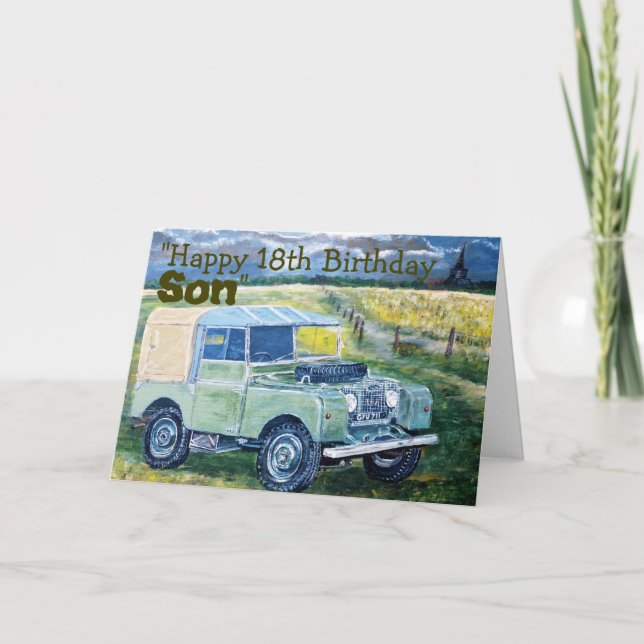 Cartão de aniversário de 18 anos (Frente)