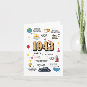 Cartão de aniversário de 1943 para Pai ou mãe