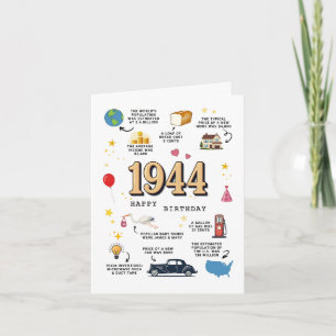 Cartão de aniversário de 1944 para Pai ou mãe