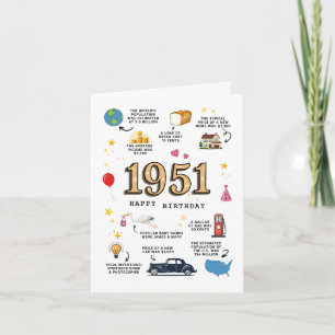 Cartão de aniversário de 1951 para Pai ou mãe