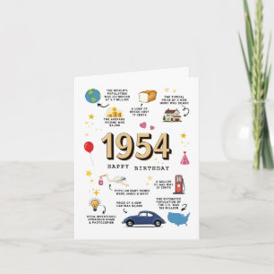Cartão de aniversário de 1954 para Pai ou mãe