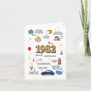 Cartão de aniversário de 1982 para marido e mulher