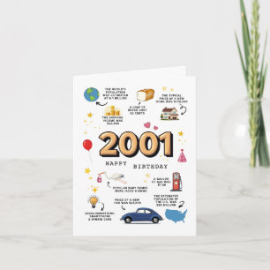 Cartão De Aniversário De 2001 Para Filho Ou Filha