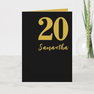 Cartão de Aniversário de 20, Carro Personalizado