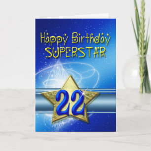 Cartão de aniversário de 25 para Superstar