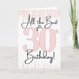 Cartão de Aniversário de 30 anos