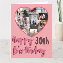 Cartão de aniversário de 30 anos de qualquer idade