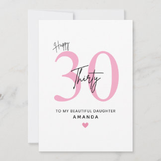 Cartão de Aniversário de 30 Anos Personalizado Sim