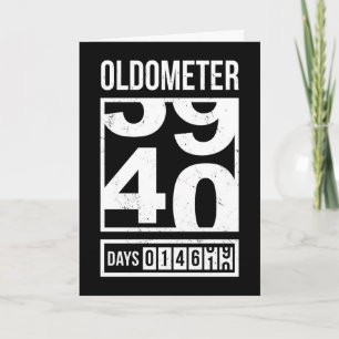 Cartão de Aniversário de 40 anos do Velhômetro Eng
