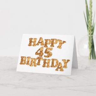 Cartão de aniversário de 45 anos para um amante de