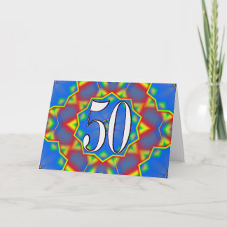 Cartão de aniversário de 50 anos