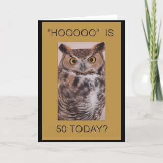 Cartão de aniversário de 50 anos
