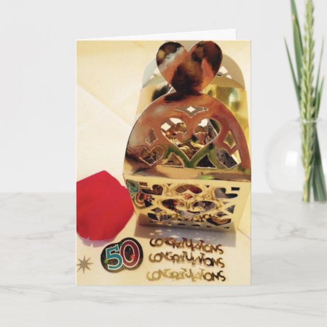 Cartão de Aniversário de 50 Anos (Frente)