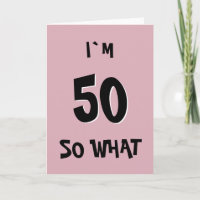 Cartão de Aniversário de 50 anos com Citação Engra