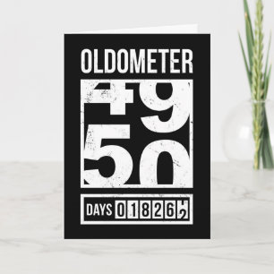 Cartão de Aniversário de 50 anos do Velhímetro Eng