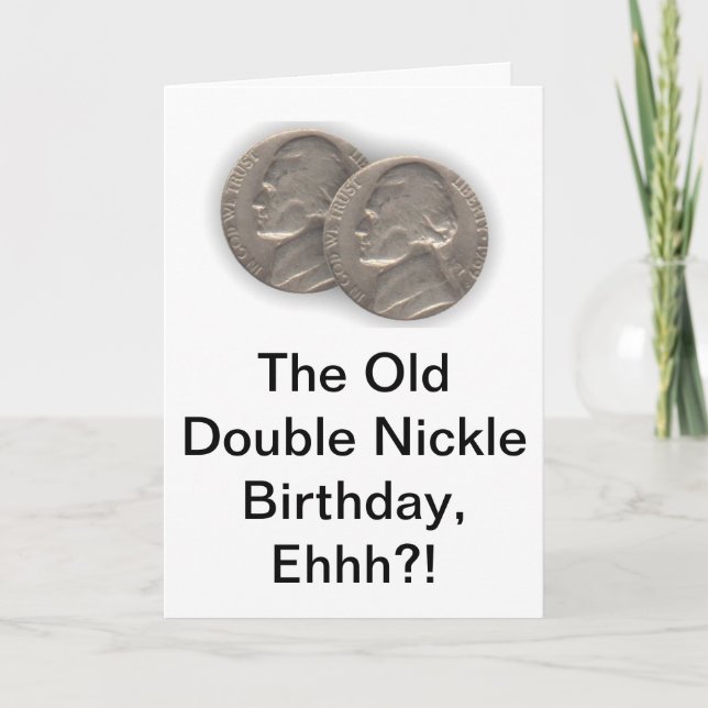 Cartão de aniversário de 55 anos da Witty (Frente)