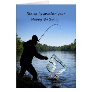 Cartão de Aniversário de 57 anos para Pescador