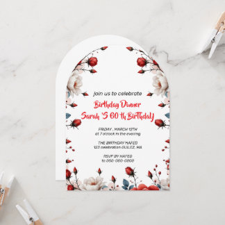 Cartão de Aniversário de 60 anos Personalizado par