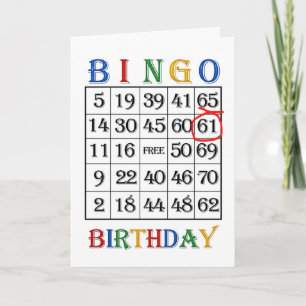 Cartão de aniversário de 61ruas