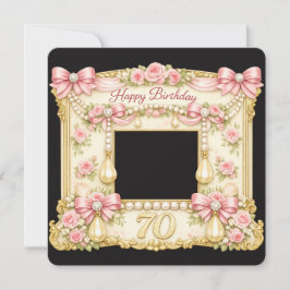 Cartão de Aniversário de 70 anos estilo Marie Anto