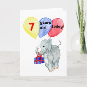 Cartão de Aniversário de 7 'Jumbo'