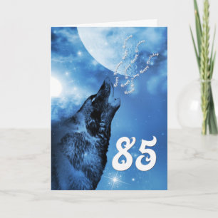Cartão de aniversário de 85 anos do Lobo Fantasma