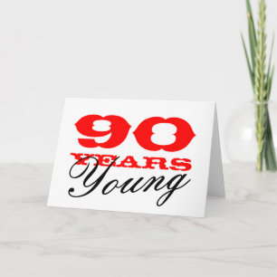 Cartão de aniversário de 90 de 90 anos para homens