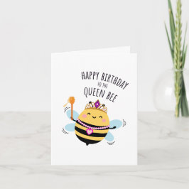 Cartão de Aniversário de Abelha - "Feliz Aniversár