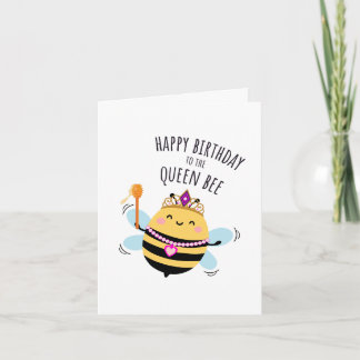 Cartão de Aniversário de Abelha - "Feliz Aniversár