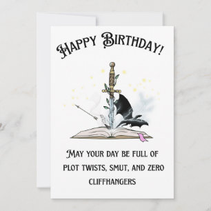Cartão de Aniversário de Amante de Livro Safado: E