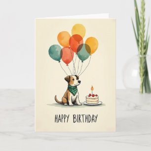 Cartão de Aniversário de Amigo Balão