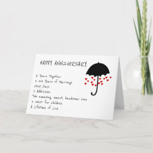 Cartão de Aniversário de Amor Chuvoso