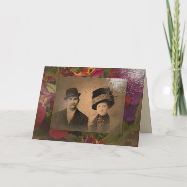 Cartão de Aniversário de Amor Everduradouro (Frente)