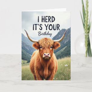 Cartão de Aniversário de Animal Desgrenhado Suave