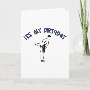 Cartão de Aniversário de Artes Marciais Design