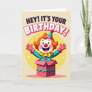 Cartão de Aniversário de Artista Alegre