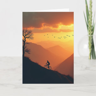 Cartão de Aniversário de Ascensão de Ciclistas