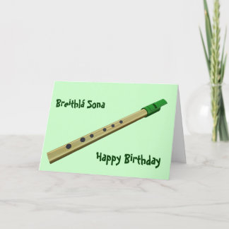 Cartão de Aniversário de Assobio Irlandês