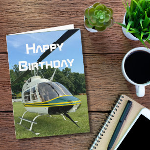 Cartão de Aniversário de Aviação, Helicóptero Aviã