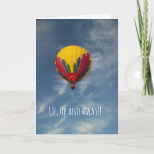 Cartão de Aniversário de Balão de Ar Quente 'Para 