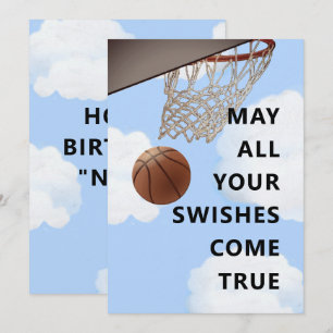 Cartão de Aniversário de Basquete Engraçado