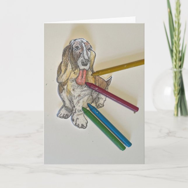 Cartão de Aniversário de Bassie (Frente)