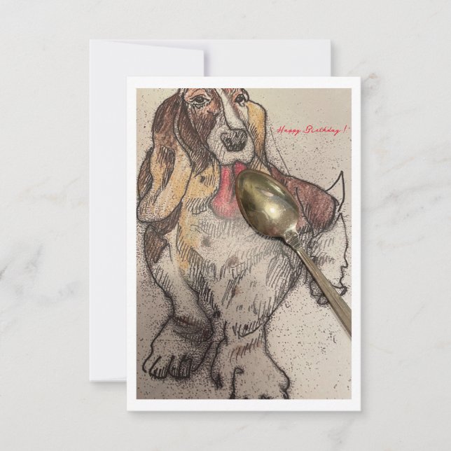 Cartão de Aniversário de Bassie (Frente)