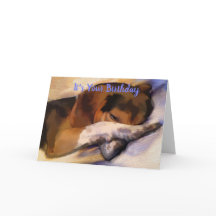 Cartão de Aniversário de Beagle Engraçado